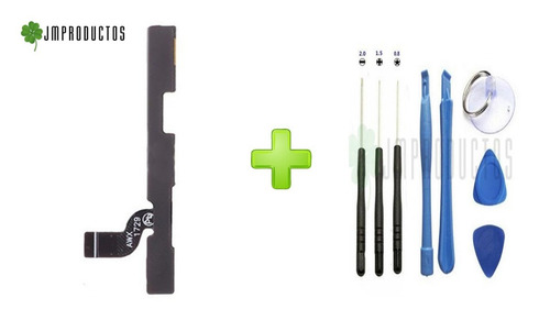Flex Boton Encendido Y Volumen Generico Moto E4 Plus + Kit