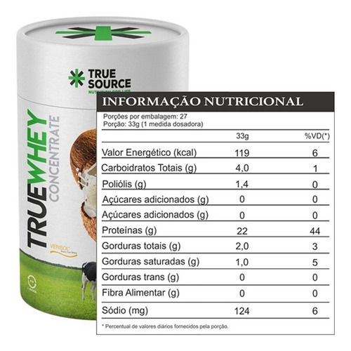 Proteína Whey Cero Lactosa (27 Dosis) True Source Envio Grat