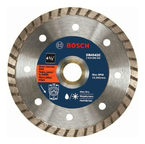 Bosch Db4542c Hoja De Diamante Turbo Premium De 4.5