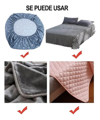 Juego De 2 Sujetadores Para Sábanas Cama Elasticos A Clips S