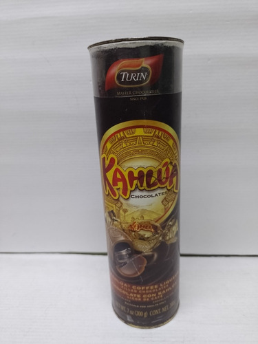 Lata Caja Turín Master Chocolate Kahlua Coffee Liqueur Vacia