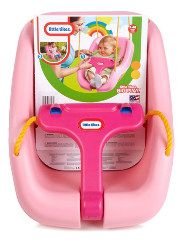 Columpio Rosado 2 En 1 Snug N Secure Little Tikes