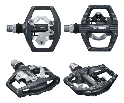 Pedales Shimano Eh500 C/ Calas Y Traba 1 Lado Pines - Ciclos