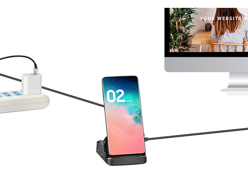 Gs Estación De Acoplamiento Usb C 8 En 1, Soporte Para