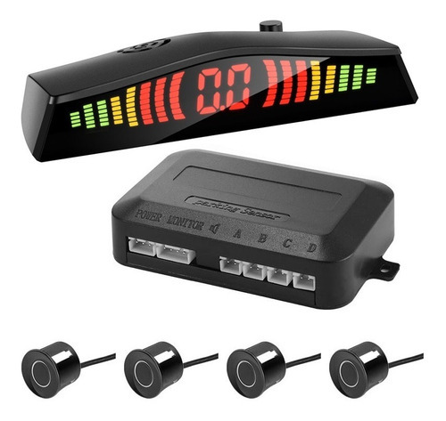 Kit De Pantalla Led Automática Para Detector De Automóviles Color Negro