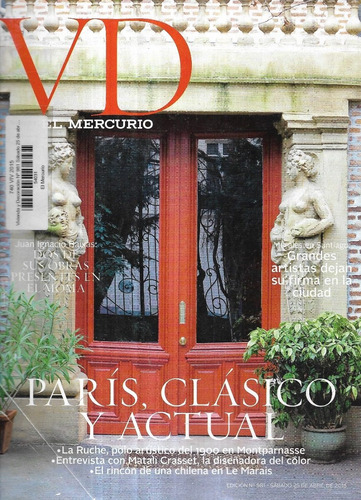 Revista Vd El Mercurio N° 981 / 25-4-15 / Juan Baixas