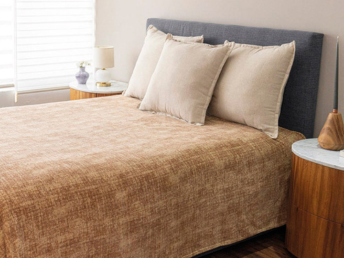 Cobertor Ligero Alaska Beige Matrimonial Dormireal