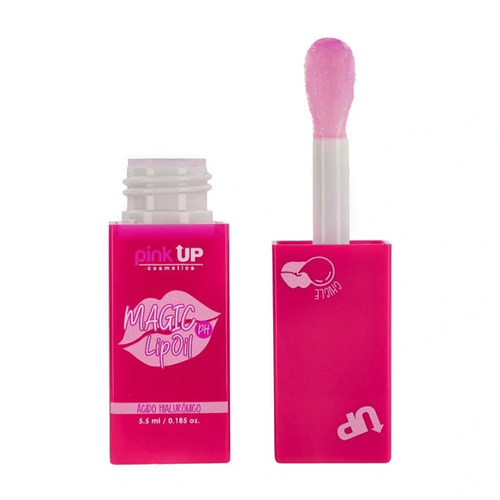  Brillo labial Pink Up Magic lip oil color chicle brillante 