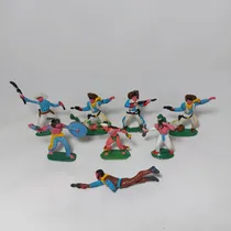 Comprar Antiguos Soldadito Cowboys E Indios Juguete Lote 8 Mag 64284