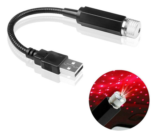 Mini Proyector Led Con Luz De Estrella Para Coche En Color R