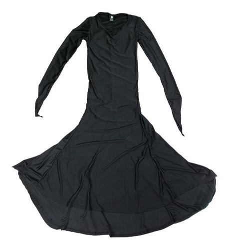 Disfraz Vestido Morticia Negro Oscuro