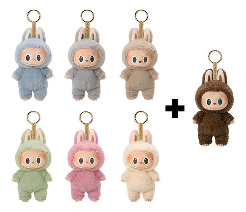 Fe 1 Pieza Genérica De Peluche De Monstruo Macarrón Labubu