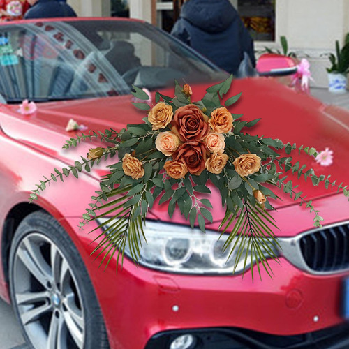 Arreglo De Centro De Mesa Floral Falso Compatible Champán