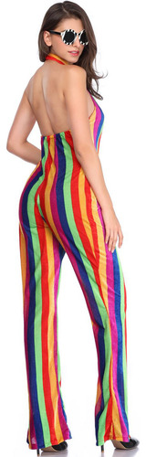 Mono M-xl Con Estampado De Rayas Para Espectáculos