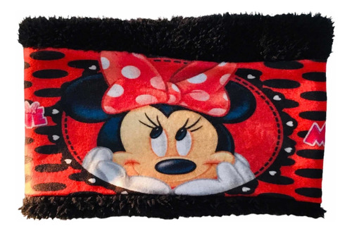 Cuello De Polar Minnie Mouse Para Niñas De 3 A 8 Años