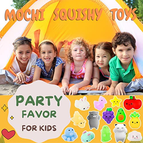 Squishy Vg Anti Stress Mochi Squishy Toys 100 Pack, Mini Fid