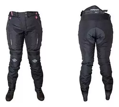 Pantalon Moto Faseed Dama Cordura Protecciones Impermeable