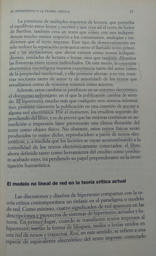 Hipertexto. George P. Landow. Paidos