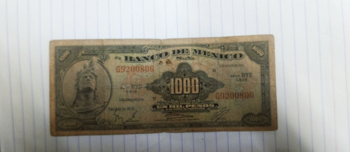 Billete. Antiguo De 2 De Agosto De 1974 Es De Colección Mx