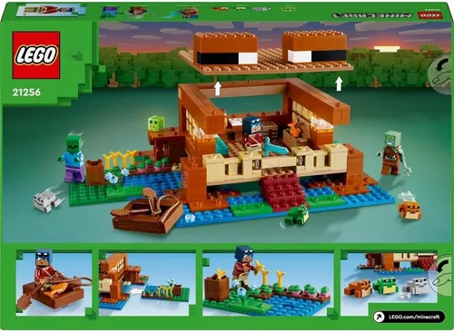 Lego Minecraft La Casa Rana Con Zombie Y Barco 21256