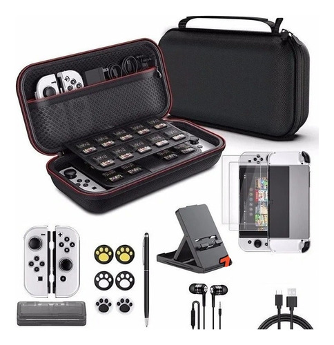 Kit De Accesorios Para Funda Para Nintendo Switch Oled 17.