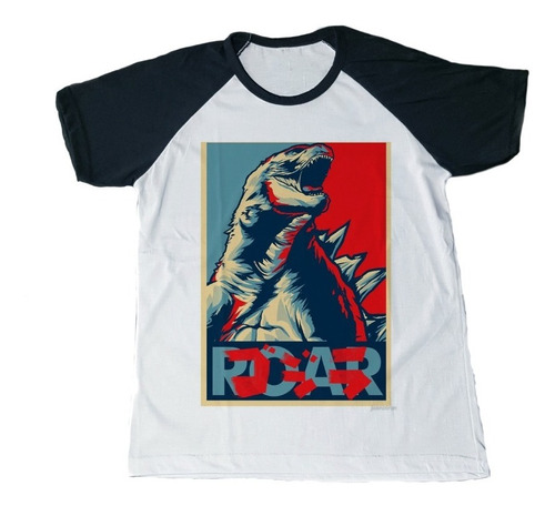 Remera Roar Long Godzilla Spun Adulto/niño Unisex