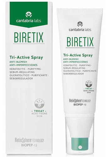 Biretix Tri Active Spray Cantabria Labs Acne Corporal Tonico Tipo De Piel Grasa