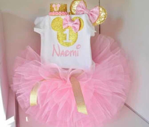 Tutu Minnie Glitter Mimi Cumpleaños