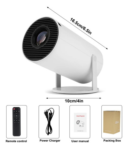 Proyector Mini Cañon Led 4k Smart Tv Android 8000 Lúmenes