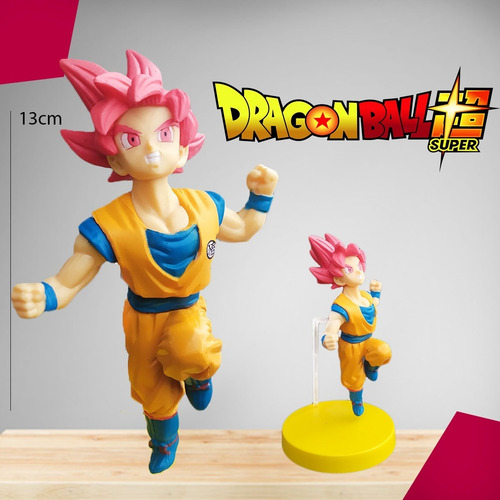 Dragon Ball Super Goku Ssj Dios Colección Figura Juguete