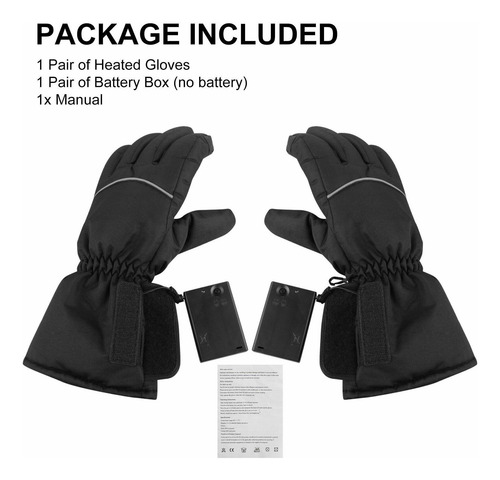 2 Guantes Eléctricos Con Calefacción Pantalla Táctil Para