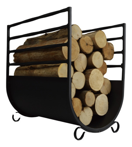 Suporte Para Lenha Lareira Em U - Artmill