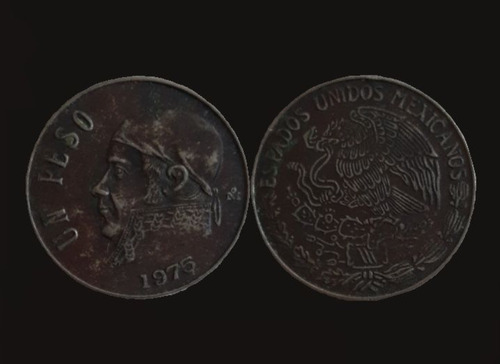 Moneda Antigua México 1975 $1 Peso José María Morelos