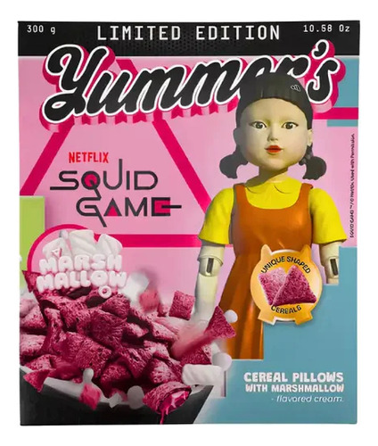 Cereal Yummers Juego Del Calamar Squid Game Sabor Malvavisco