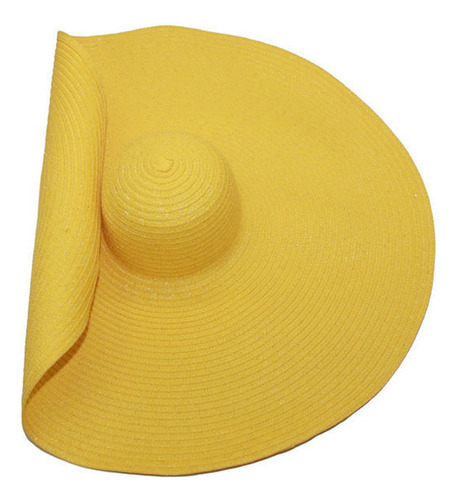 Sombrero Playa Mujer Ala Ancha Sombra Grande Piscina Verano