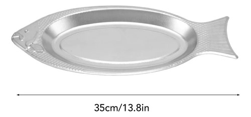 Placa De Servir De Aço Inoxidável Em Forma De Peixe /bh