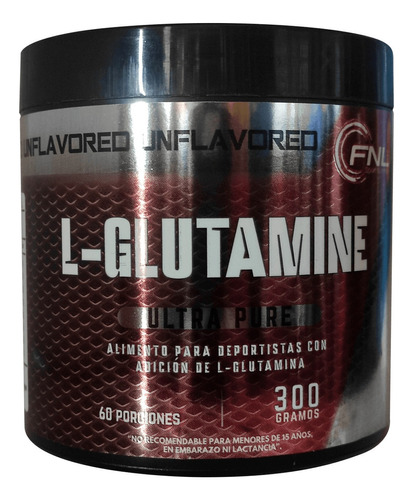 L-glutamina Polvo 300g Fnl Sport Nutrition Sabor Sin Sabor