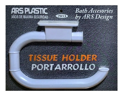 Porta Rollo Papel Higiénico Auto-adhesivo Plastico Ars