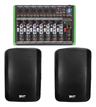 Comprar Combo 2 Cajas Activas  Skp 12  + Consola De 12 Canales.