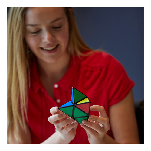 Puzzle Rubik's Pyramid Pocket Con Forma Triangular Del Mismo