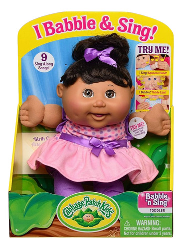 Cabbage Patch Kids Babble Sing Muñeca