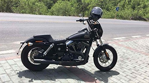 TARAZON CNC Wide Fat Footpegs Foot Pegs MX Rotating Custom Chopper Bobber Style for Harley Davidson Black 