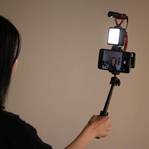Ulanzi Mt-08 Tripode De Poste De Extension Mini Selfie St color Black