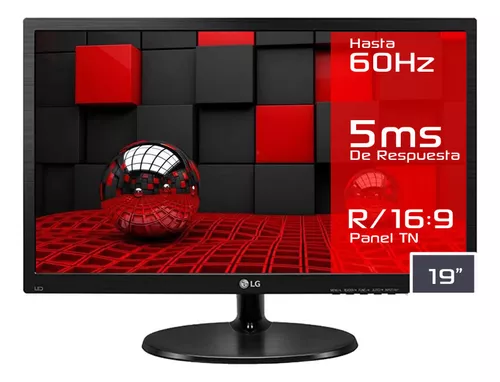 MONITOR LED 19 LG 19M38H-B 1366x768 HDMI VGA 5MS/60Hz