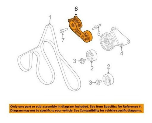 Imagen 4 de 4 de Tensor Correa Unica Super Duty F350 F250