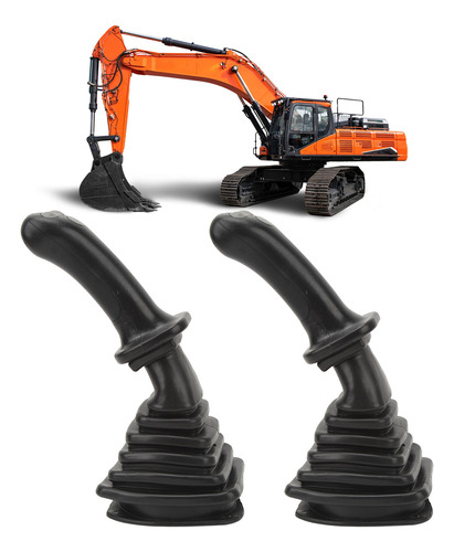 2 Mangos Tipo Joystick Para Excavadora Con 3 Botones Y Cubie
