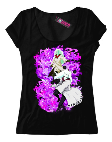 Remera Mujer Madara Uchiha Naruto Manga Anime Serie Ab34 Dtg