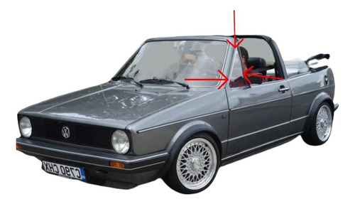 Cristal Aleta Del Izq Volkswagen Cabriolet 1985-1986-1987