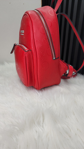 Backpack Guess Aa956029 Nueva 100 % Original Con Etiqueta Rojo Estampado