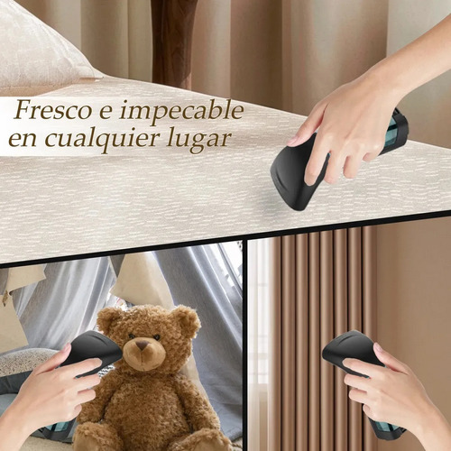 Plancha De Mano De Viaje Para Todo Tipo De Tejidos Portátil Negro